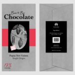 Chocolate bar packaging mockup