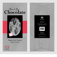 Chocolate bar packaging mockup